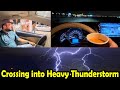 Caught in a thunderstorm on the road from riyadh to madinah  road trip  vlog