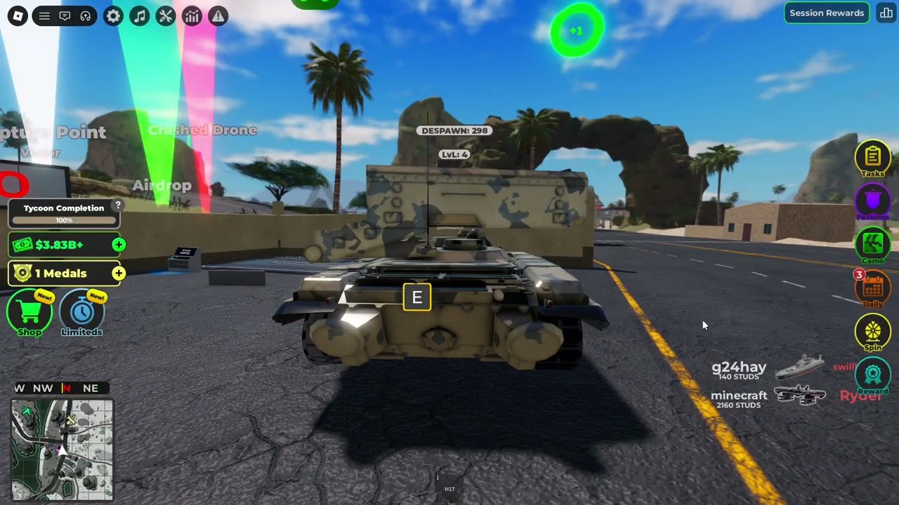 TOS 1 Buratino in War Tycoon! Thermobaric Rocket Tank Gameplay & Base Destruction 🔥💥