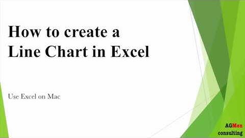 Excel for Mac: How to create a Line Chart.
