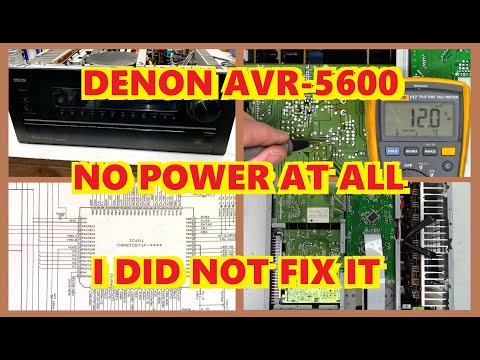 DENON AVR-5600 AV RECEIVER NO POWER AT ALL, UN-SUCCESSFUL REPAIR. TOO BAD.