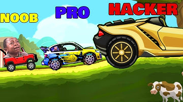 NOOB vs PRO vs HACKER - Hill Climb Racing 2