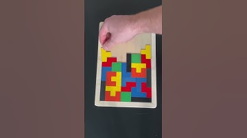 Tetris ! Reverse Satisfying Video! #satisfyingvideo #reverse