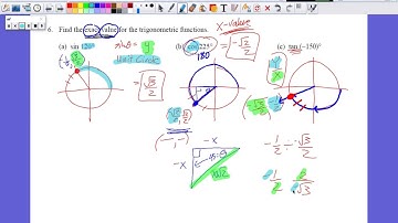 PreCalculus | Unit 7 - Trigonometric Functions & Unit Circle (Test Review Q6)