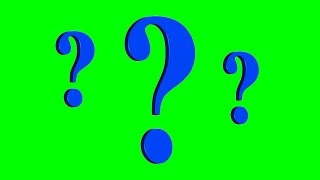 Questions - Question - Doubts - Question mark - Green Screen - Motion Frame - Chroma Key - video HD