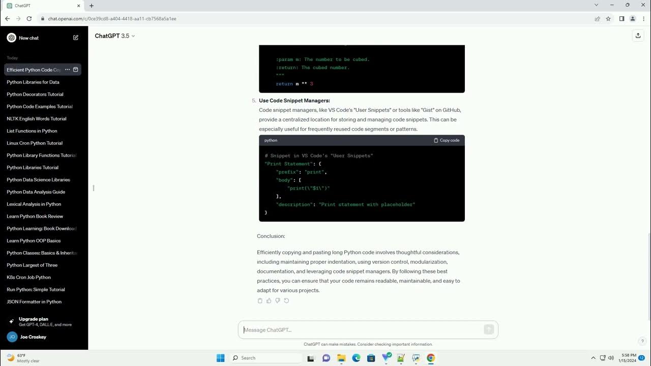 long python code copy and paste - YouTube