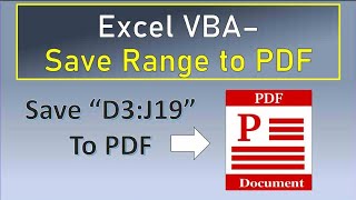 excel vba save range to pdf