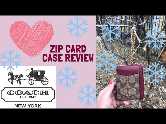 My new Coach wallet zip card case👛🤍 #coach #coachwallet