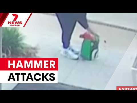Manhunt for hammer attacker in Eastwood | 7NEWS