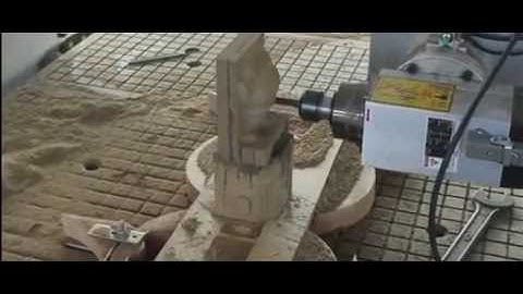 Three-dimensional sculpture video & 4axis cnc carving for watching!