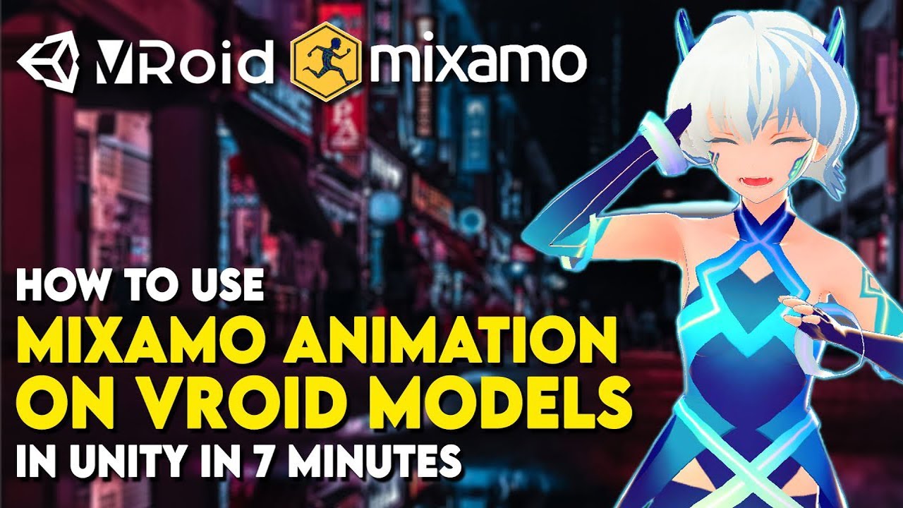 How to Use Mixamo Animations to VRoid Models in Unity in 7 Minutes - YouTube