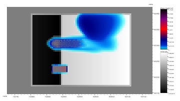 Hybrid SPH/CDF landslide simulation