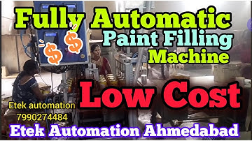 Paint Filling Machine | Paint packing machine # Etek automation