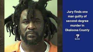 Jury finds one man guilty of second-degree murder in Okaloosa County