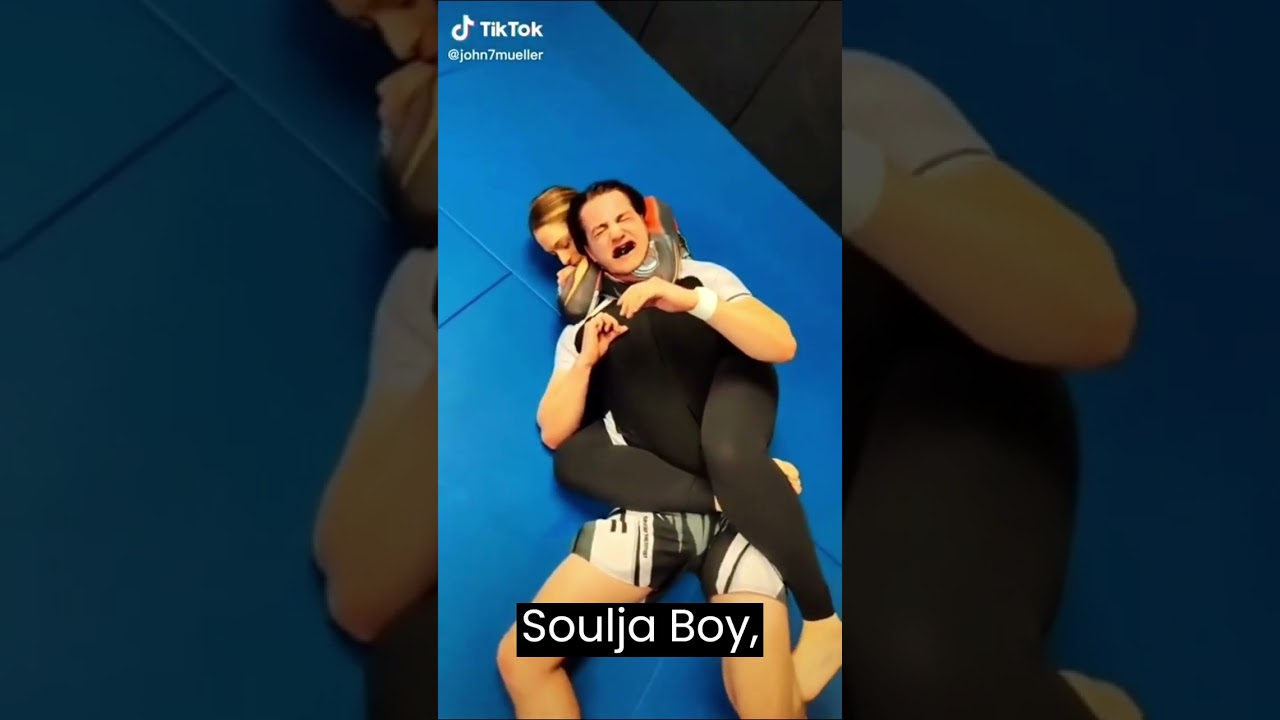 TikTok Female MMA Practitioner chokes a man