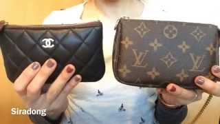 Comparison LV mini pochette & Chanel small pouch 