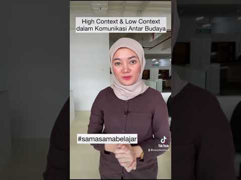 Video: Apa contoh komunikasi konteks tinggi?