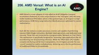 AMD #206 – AMD Versal What is an AI Engine