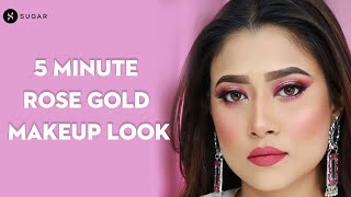 Rose Gold Makeup Tutorial | Step by Step Makeup Tutorial | SUGAR Cosmetics screenshot 5