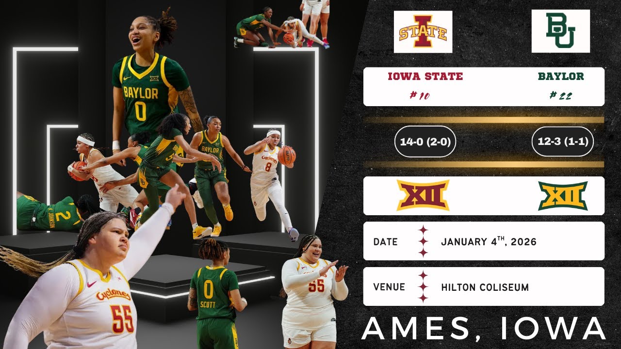 № 10 Айова Стэйт против № 22 Бэйлор | Big 12 | 01.04.2026