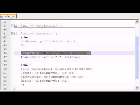 PHP pamokos   18   Formos ir tekstiniai failai 3 dalis