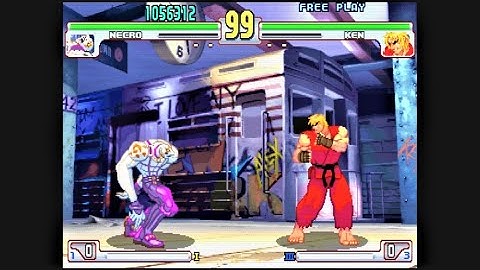 Necro vs Ken (Hardest AI) - Street Fighter III: 3rd Strike Arcade Mode
