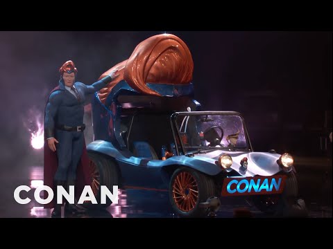 Conan O'Brien Shows off His Superhero Car