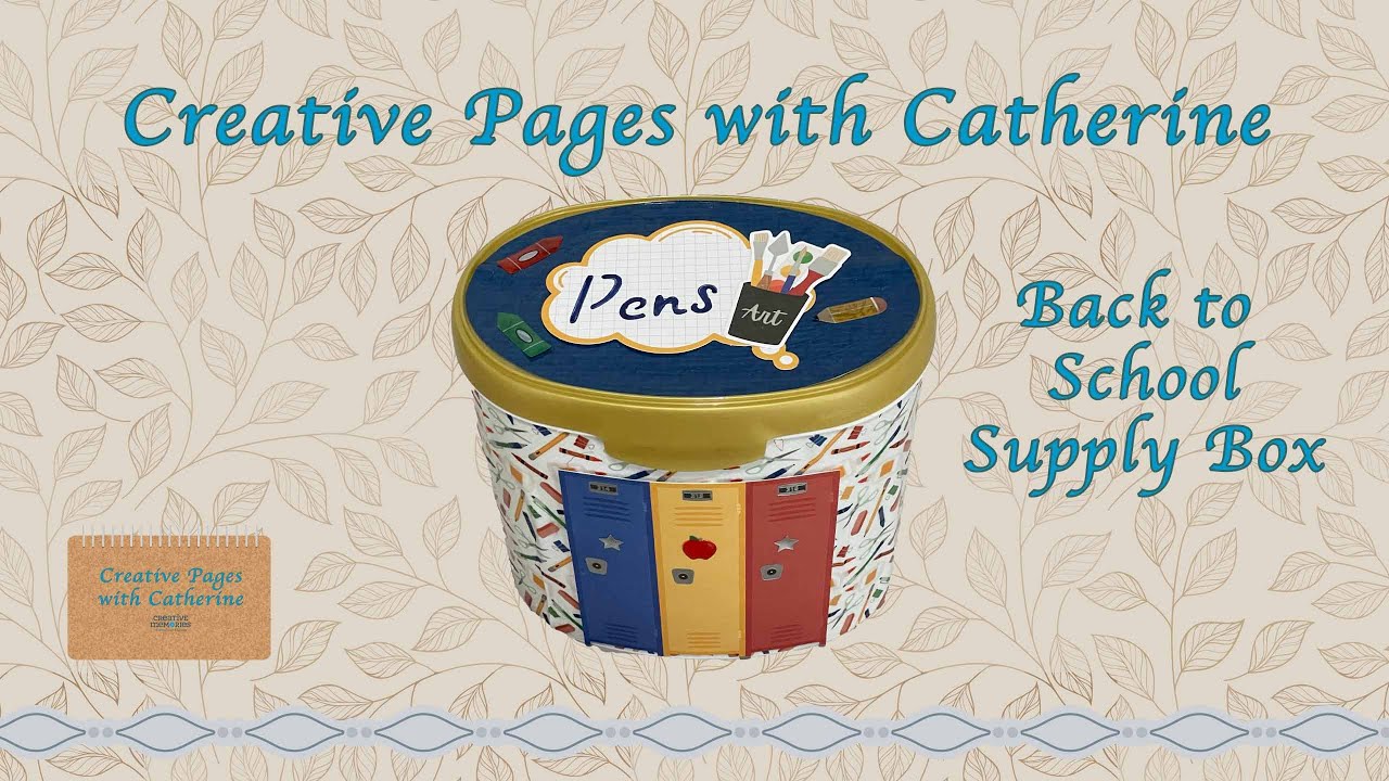 Back to School Supply Holder YouTube