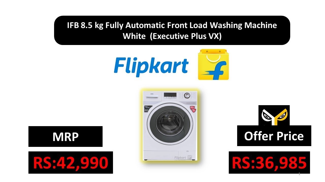 IFB 8 5 kg Fully Automatic Front Load Washing Machine White Executive