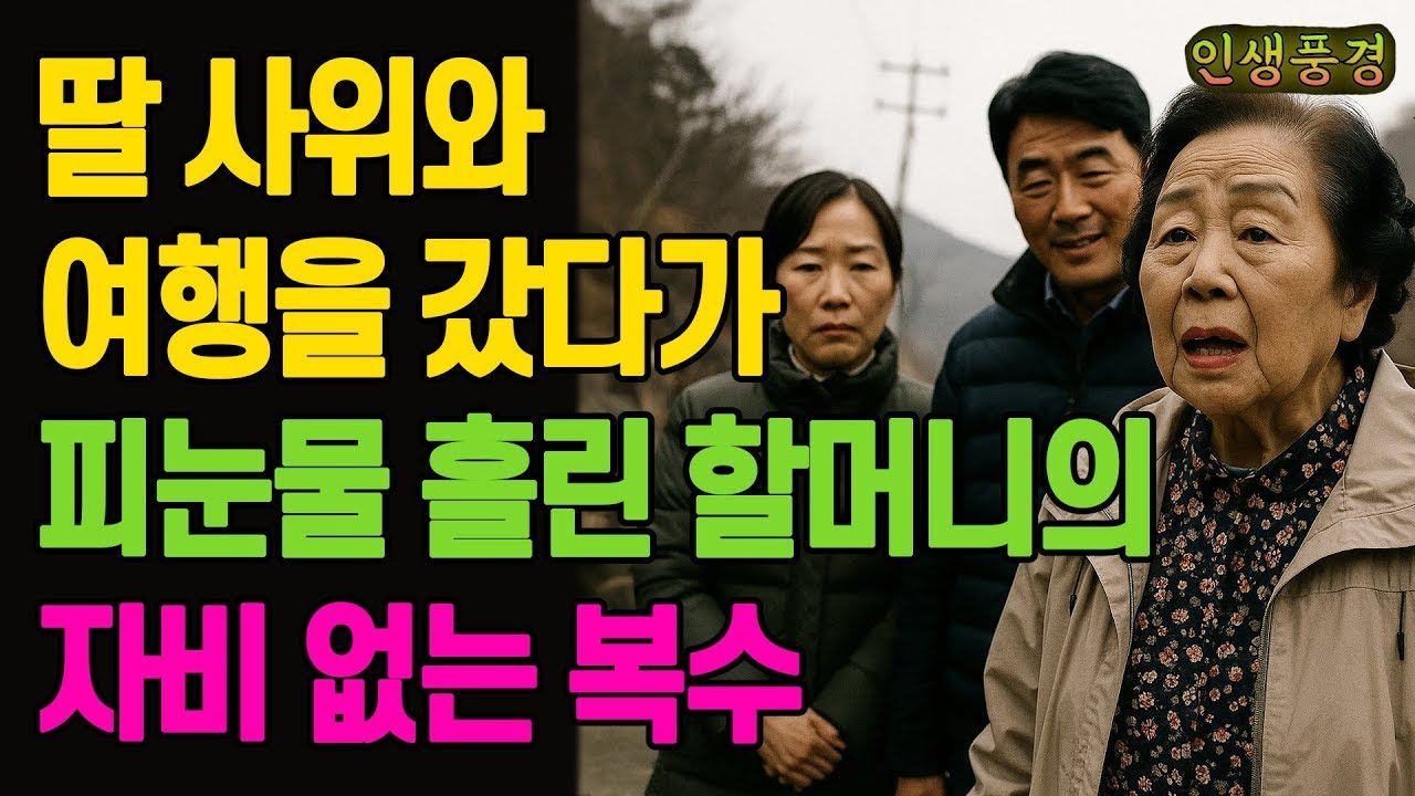딸 사위와 여행을 갔다가 피눈물 흘린 할머니의 자비 없는 복수 노년의 삶의 지혜 행복한 노후생활 부모자식갈등 사연 이야기 오디오북