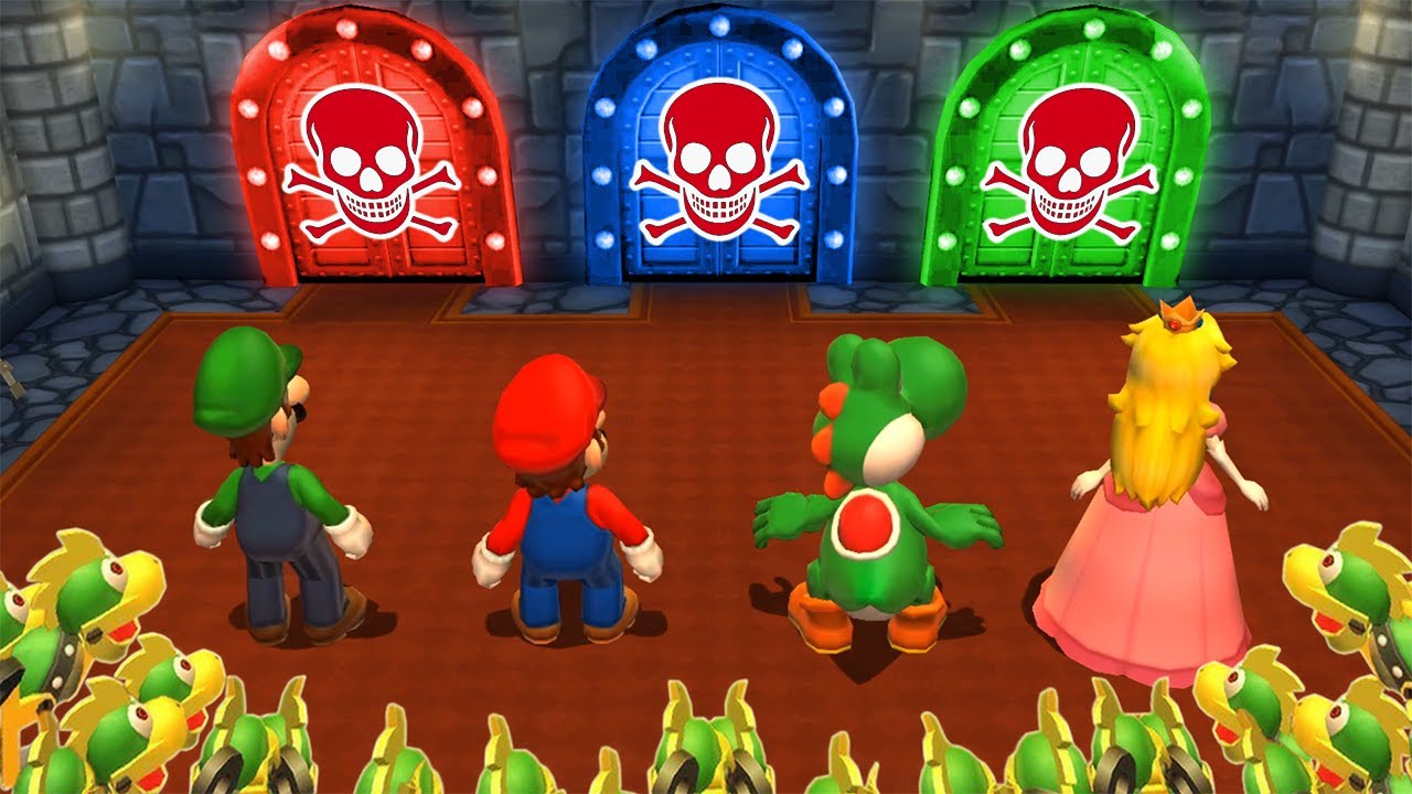 Mario Party 9 Minigames - Mario Vs Peach Vs Yoshi Vs Luigi (Master Difficulty)