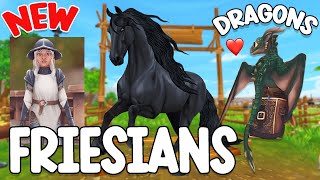 NEW FREISIAN HORSES, DRAGON PETS, NEW SETS & MORE SPOILERS!! (PRICE, GAITS, COAT COLORS STAR STABLE)