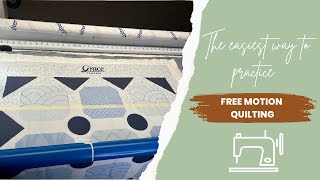 Quilting on a Pre-Printed Practice Fabric Panel!