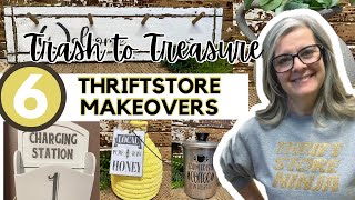 THRIFT STORE MAKEOVERS | TRASH TO TREASURE | THRIFTED UPCYCLED / FARMHOUSE DECOR