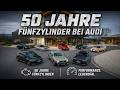 Von Audi Sport quattro, über 100 C2 bis RS 3 | 50 Jahre Fünfzylinder erleben