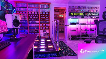 GAME ROOM TOUR! | Dreamroom64 | 4 Setups: Arcade, PC, Retro, Modern!  20+ Consoles & Walls of Games!