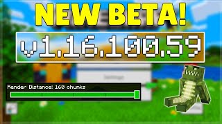 Minecraft BETA 1.16.100.59 RENDERDRAGON ENGINE! Minecraft Pocket Edition 160 Chunks Enabled!