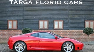 Ferrari 360 modena f1 3.6 v8 6 speed automatic paddleshift registered
september 2000 finished in rosso corsa red with black leather