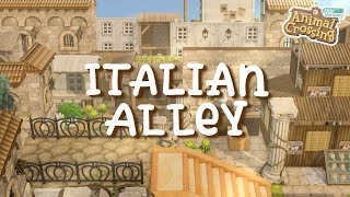 Italian Alley - Layered Buildings // Speedbuild - Animal Crossing New Horizons