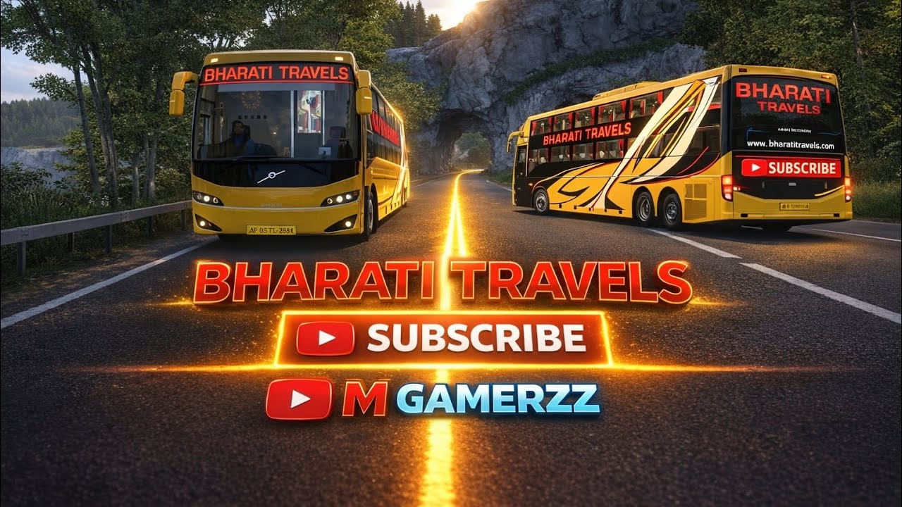 🔥 BHARATI TRAVELS Bus Gameplay 🔥 | Indian Bus Simulator Ultra Graphics | Highway Long Drive 🔥