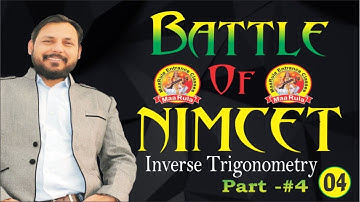 Battle of NIMCET #04 || Trigonometry Equation Part - #4 || Amit Katiyar