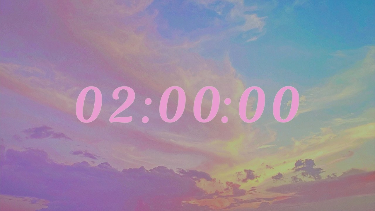 50/10 Pomodoro Timer | 2 Hour Study Session | Calm Aesthetic Focus (No Music)