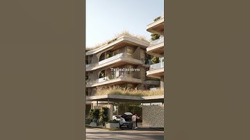 3D visualization of a minimalist hotel project in Bali