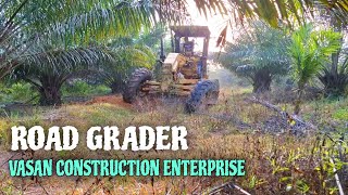 terbaik skill operator bikin jalan - road grader working - caterpillar 120k