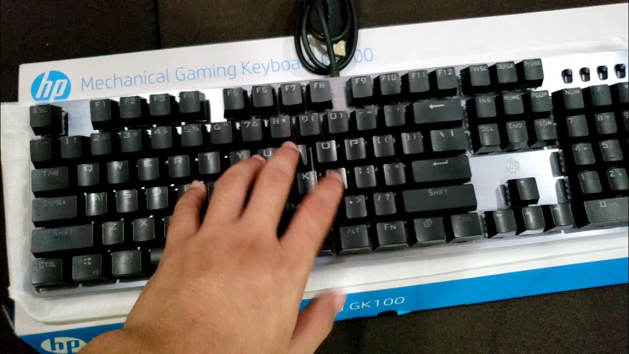 HP Mechanical Gaming Keyboard GK100 Unboxing YouTube