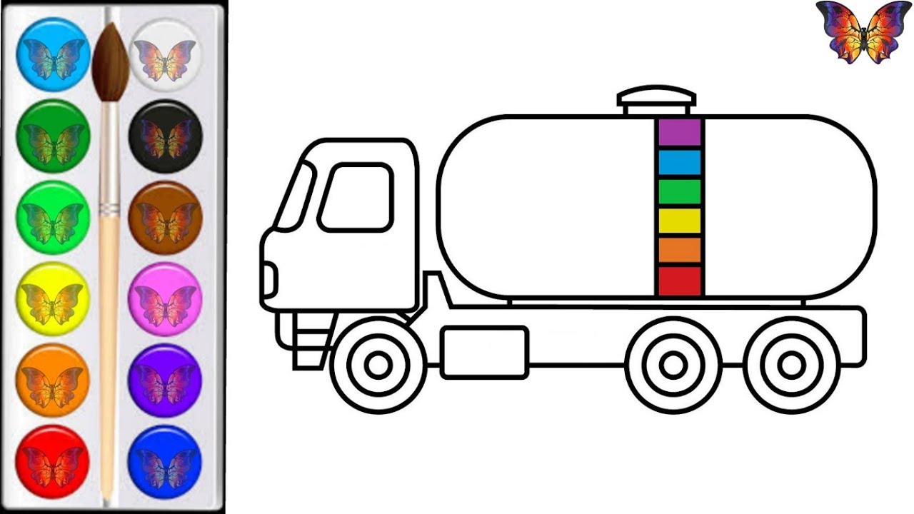 Грузовичок лева нарисовать пошагово
