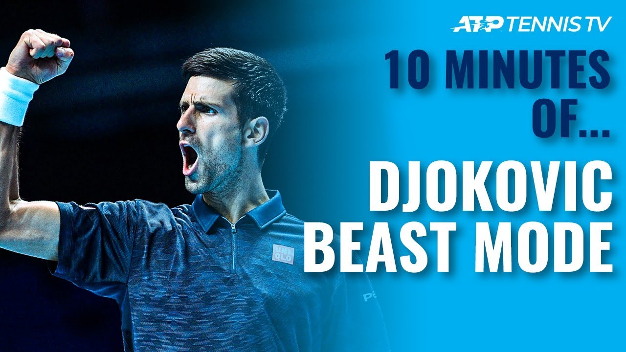 Unleashing the Beast: 10 Minutes of Novak Djokovic in 'Beast Mode' Tennis !