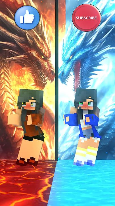 FIRE DRAGON🔥VS WATER DRAGON💧? GREAT FOR @Aphmau - FUNNY ANIMATION