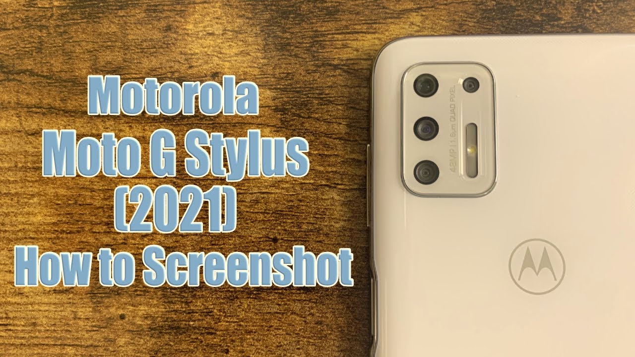 Motorola Moto G Stylus (2021) - How to Screenshot - YouTube