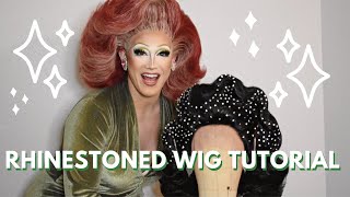 HOW TO - Rhinestoned Drag Wig Tutorial | Nicole Onoscopi