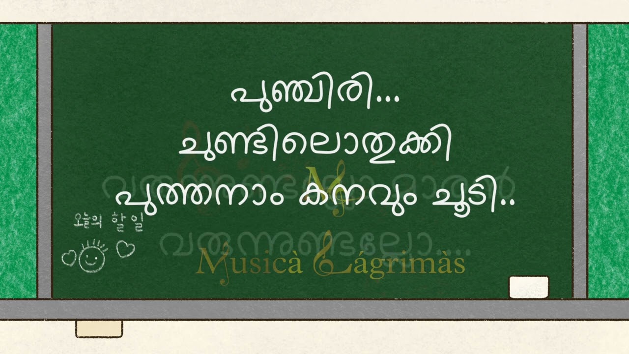 Punjiri chundilothukki karoke with lyrics